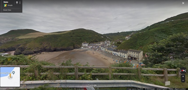 Ceredigion Welsh coastal village