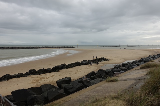 blue flag beach Sea Palling Norfolk