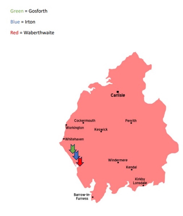 map of anglo-saxon crosses