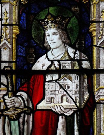 (Stain Glass Depiction of Saint King Edwin